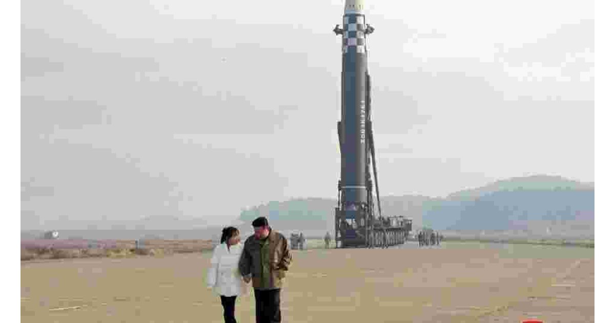 Kim Jong's first image with his daughter was with a ballistic missile!