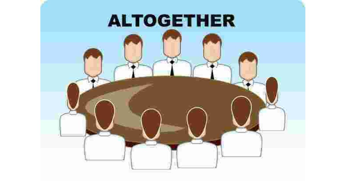 Altogether Meaning and Definition