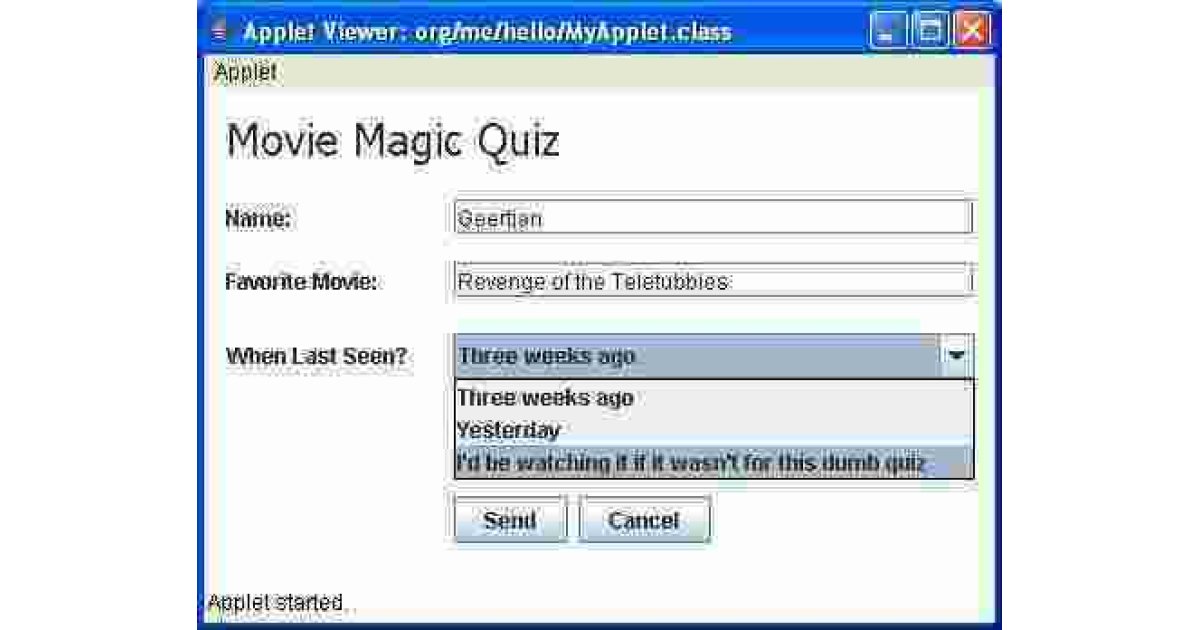 Applet Meaning and Definition