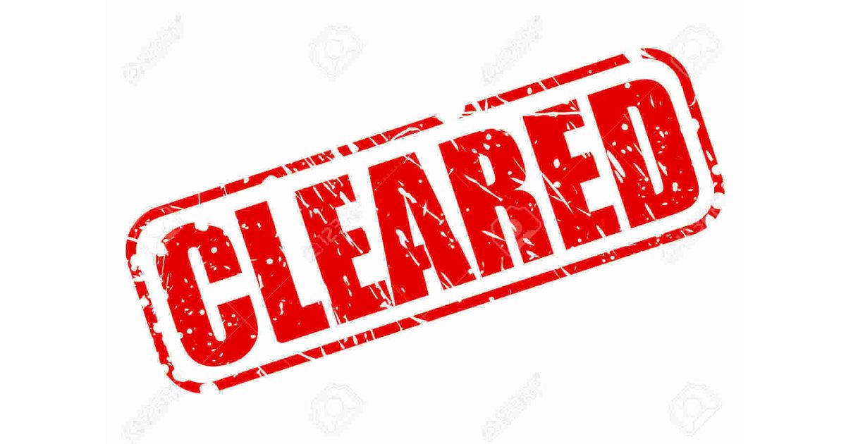 Cleared Meaning and Definition