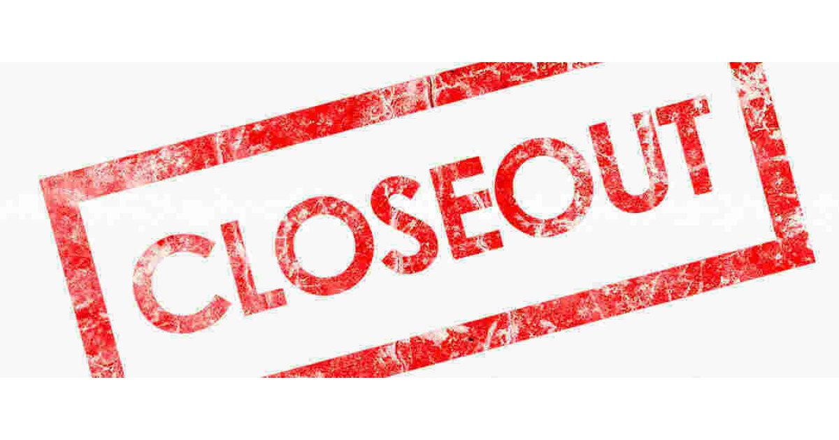 Closeout Meaning and Definition