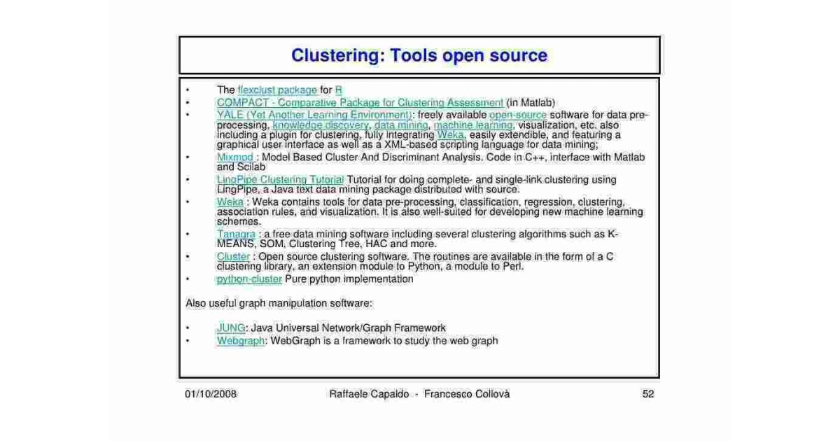 Clustering Meaning and Definition