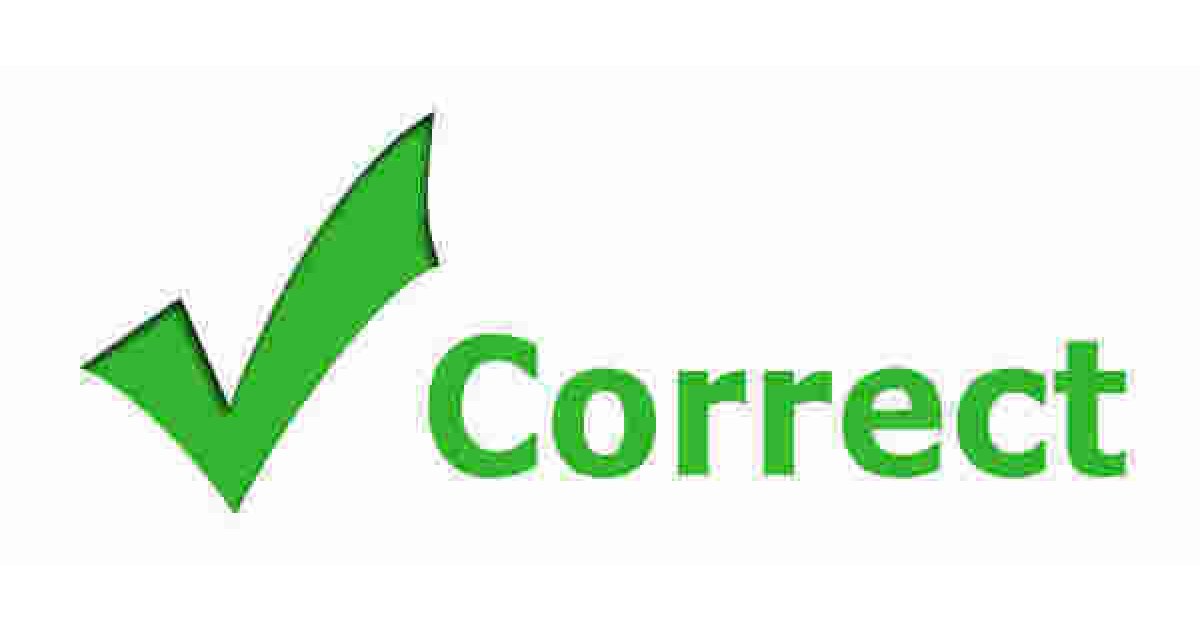 Correct Meaning and Definition