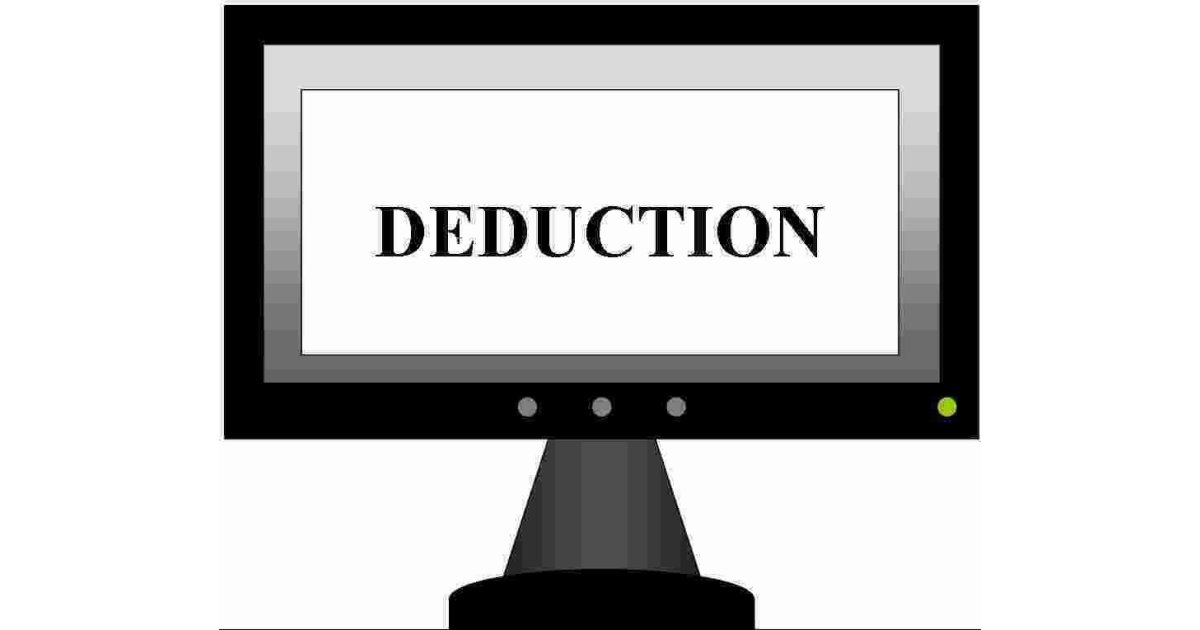 Deduction Meaning and Definition
