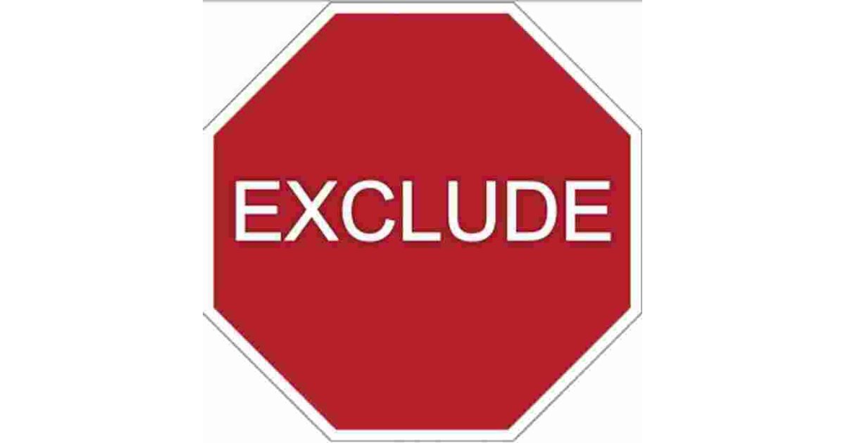 Exclude Meaning and Definition