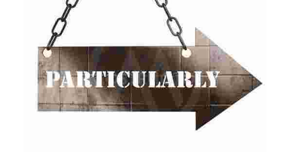 Particularly Meaning and Definition