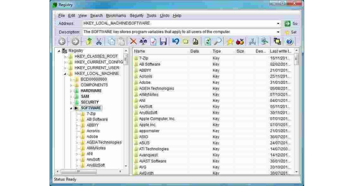 Registry Meaning and Definition