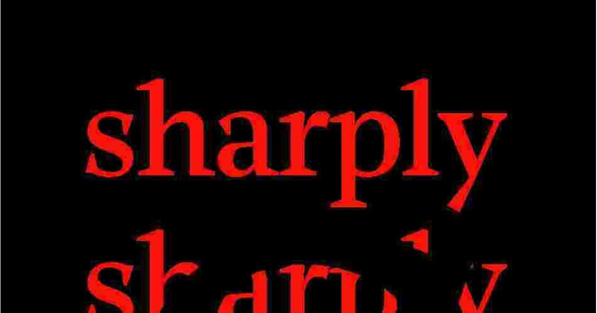 Sharply Meaning and Definition