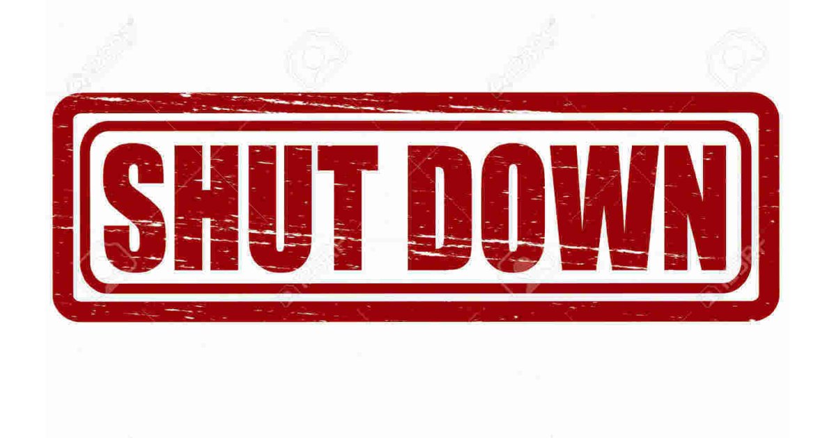 Shutdown Meaning and Definition