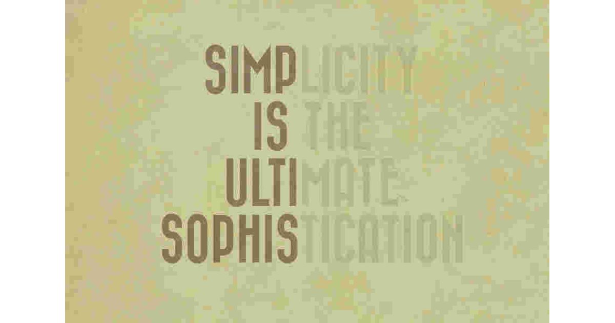 Simplicity Meaning and Definition