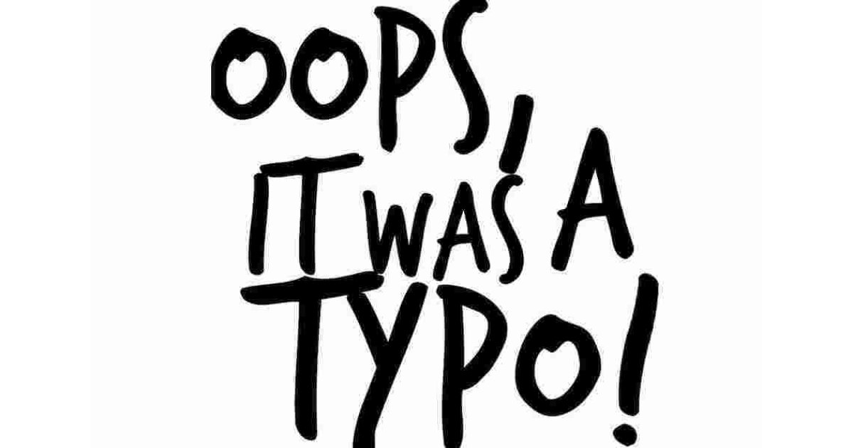 Typo Meaning and Definition