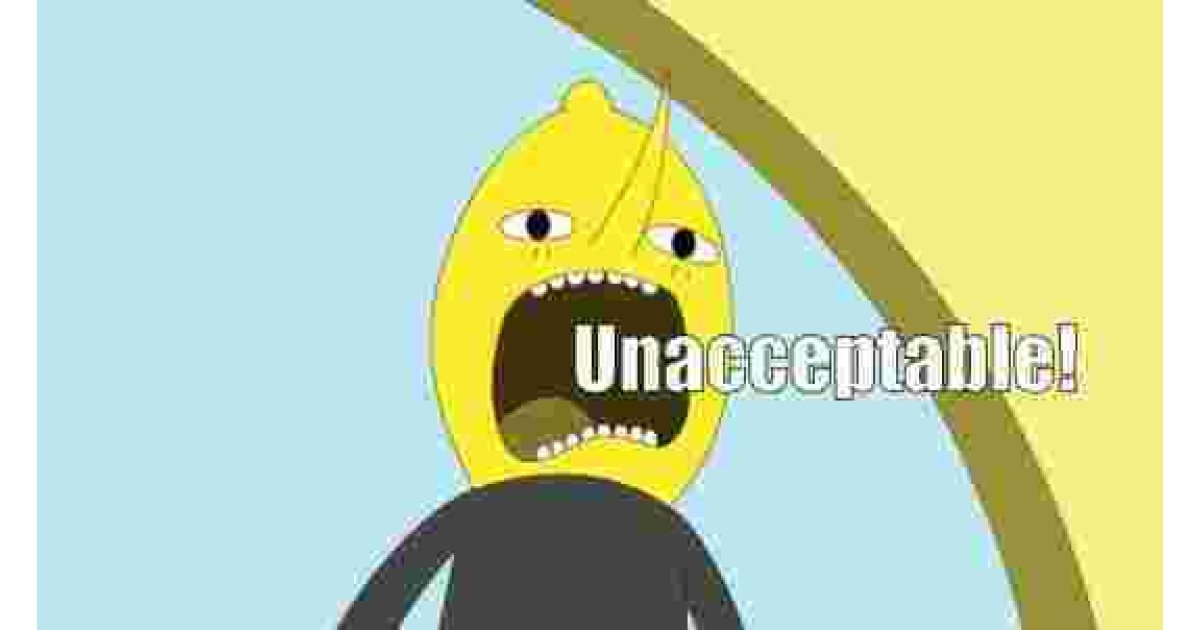 Unacceptable Meaning and Definition