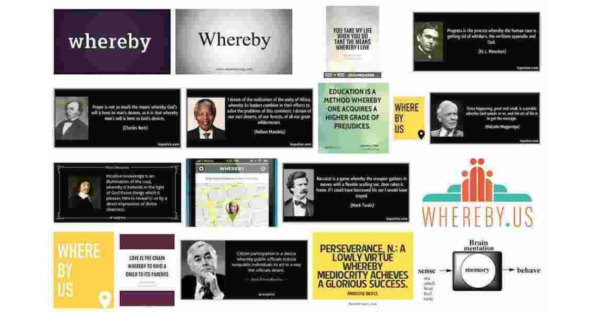 Whereby Meaning and Definition