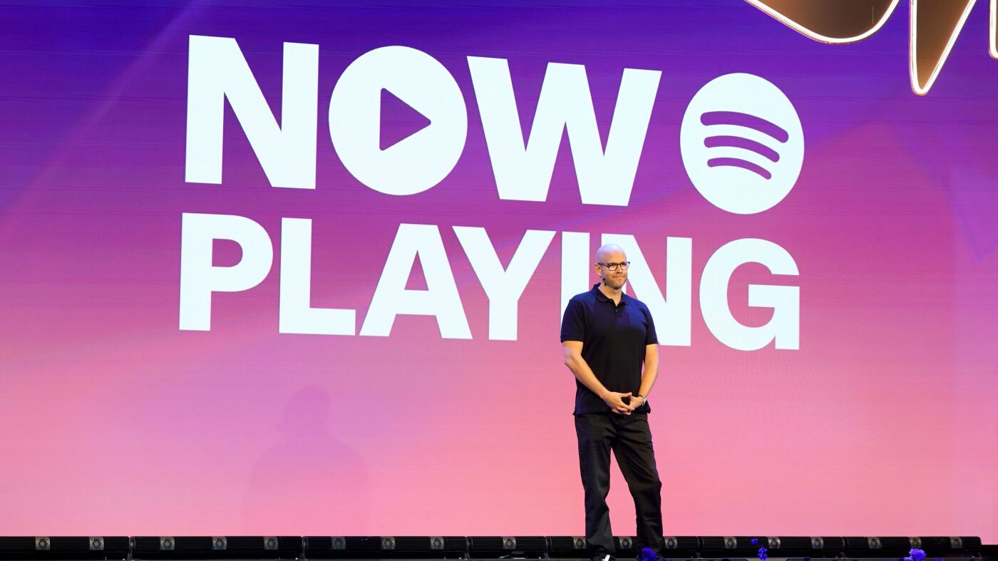 Spotify CEO Daniel Ek to step down, signaling leadership change at the company.