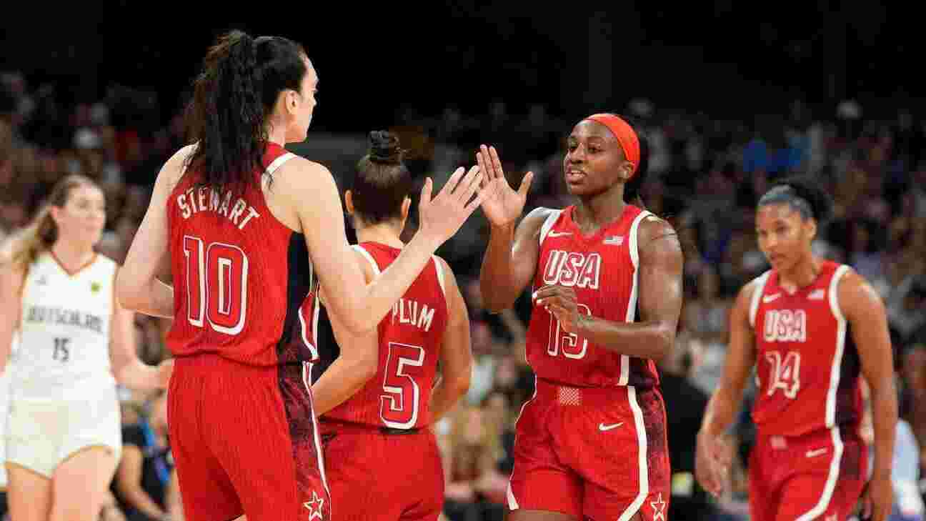 Team USA women's basketball beats Germany at Paris Olympics