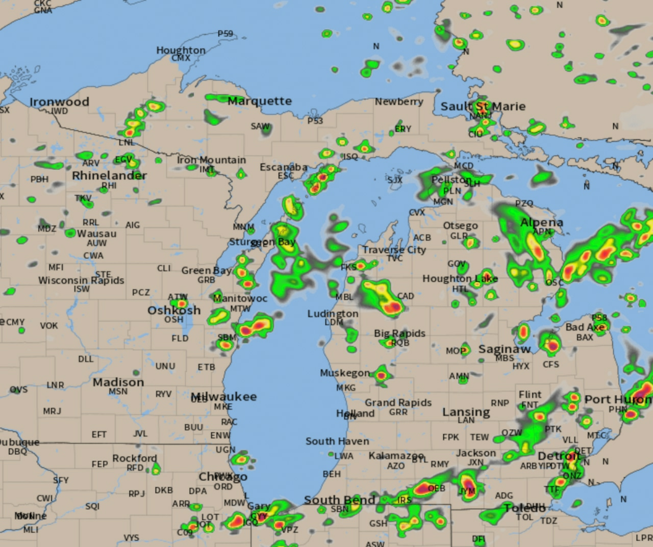 Saturday morning weather update: A look at the rain shower pattern expected
