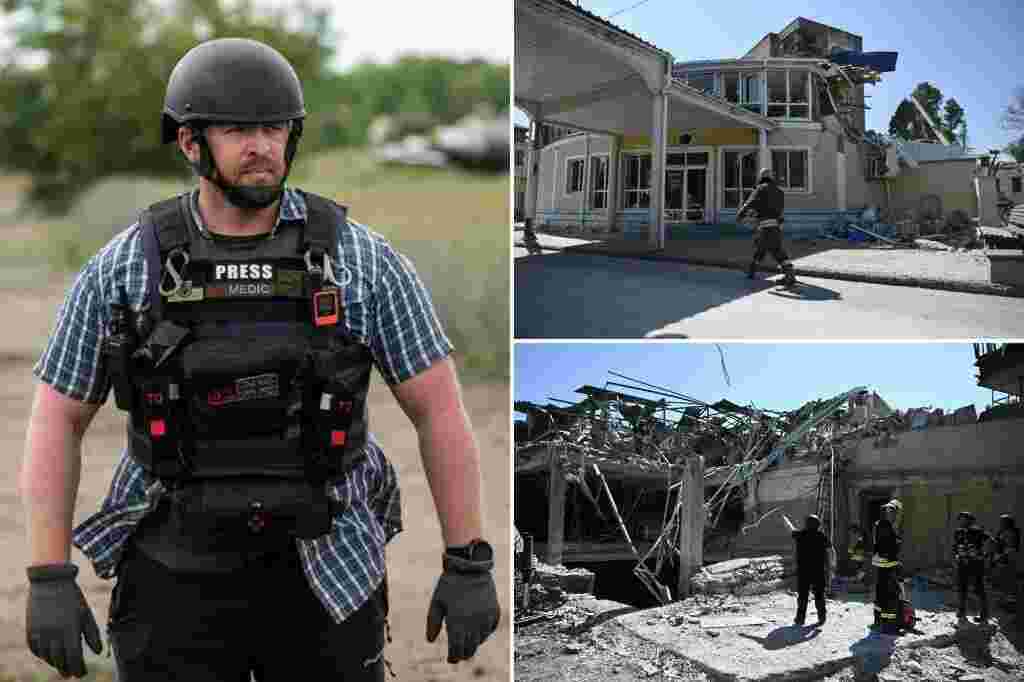 Russian missile strike on hotel in eastern Ukraine kills British safety advisor embedded with journalists