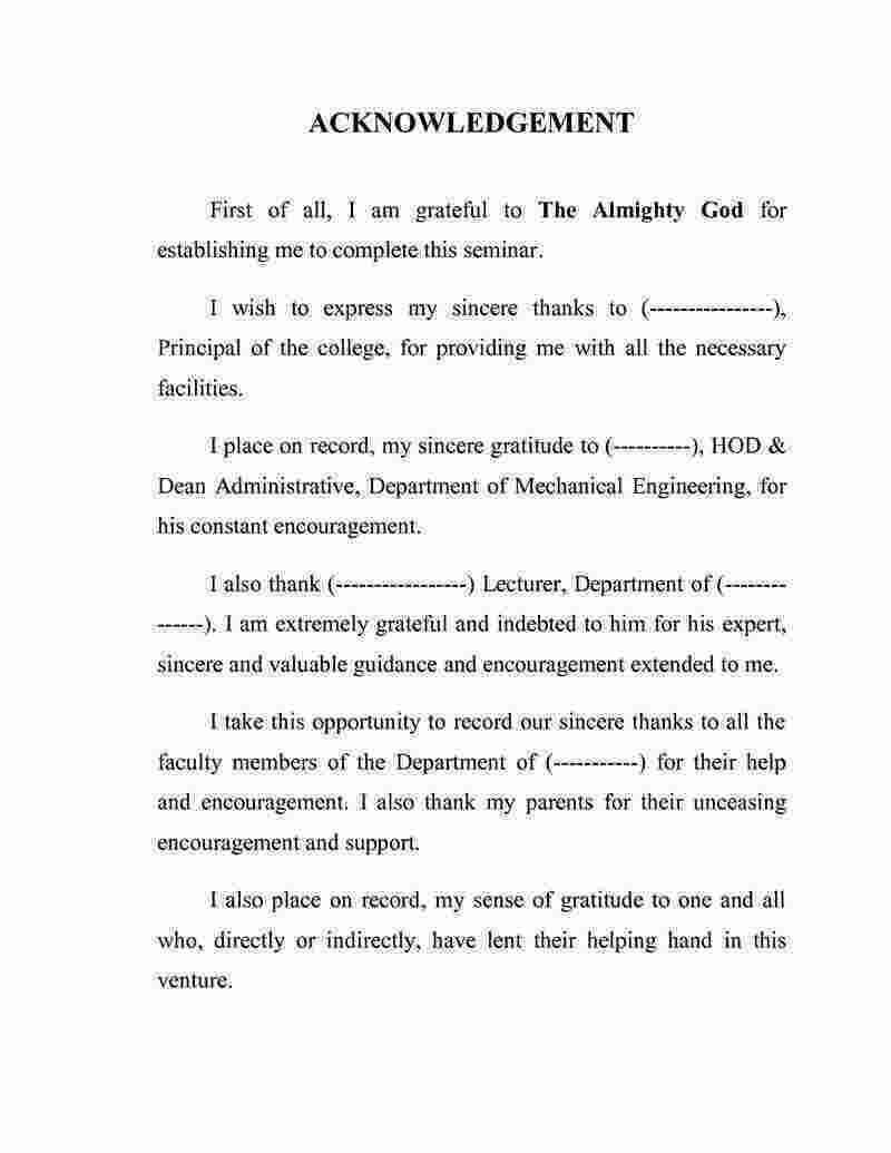 Acknowledgement Meaning and Definition