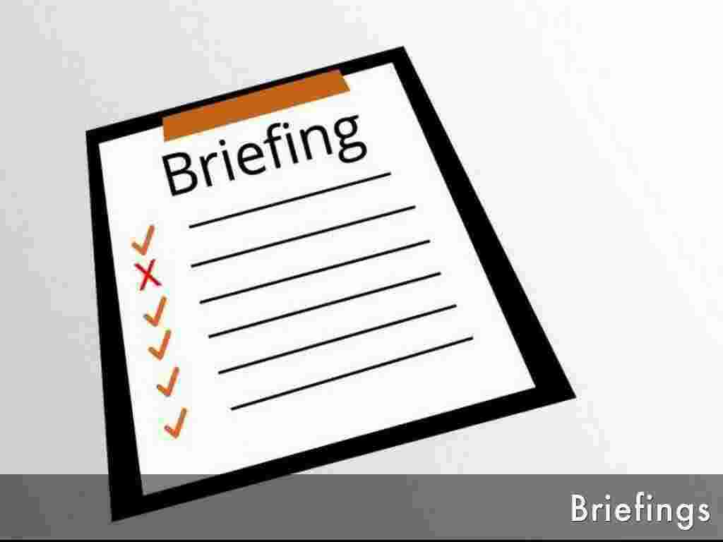 Briefing Meaning and Definition
