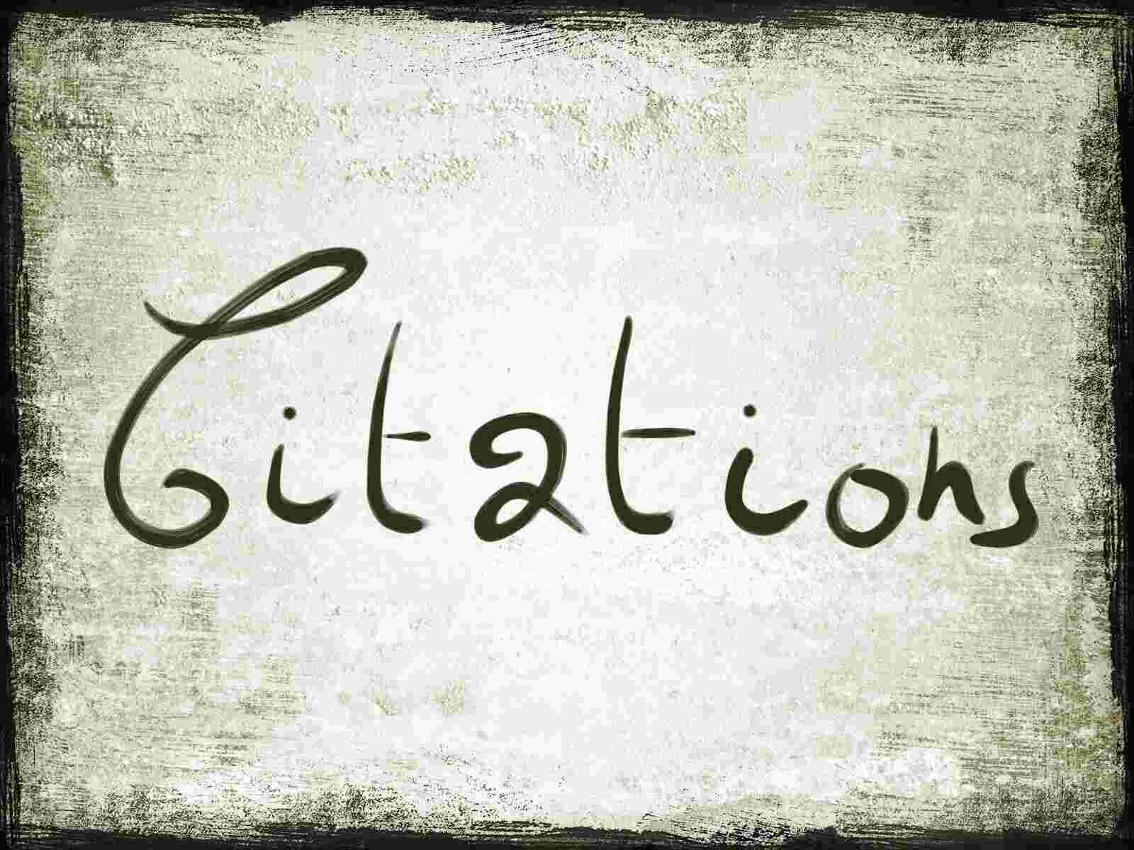 Citations Meaning and Definition