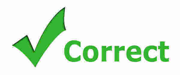 Correct Meaning and Definition