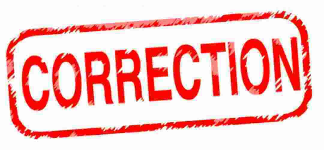Correction Meaning and Definition