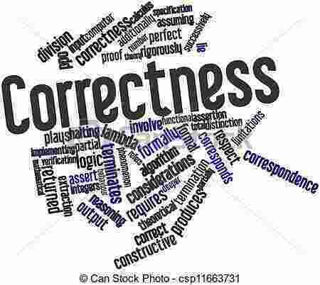 Correctness Meaning and Definition