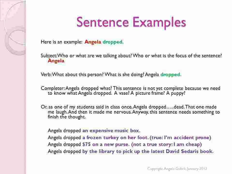 Examples Meaning and Definition