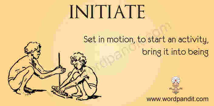 Initiated Meaning and Definition