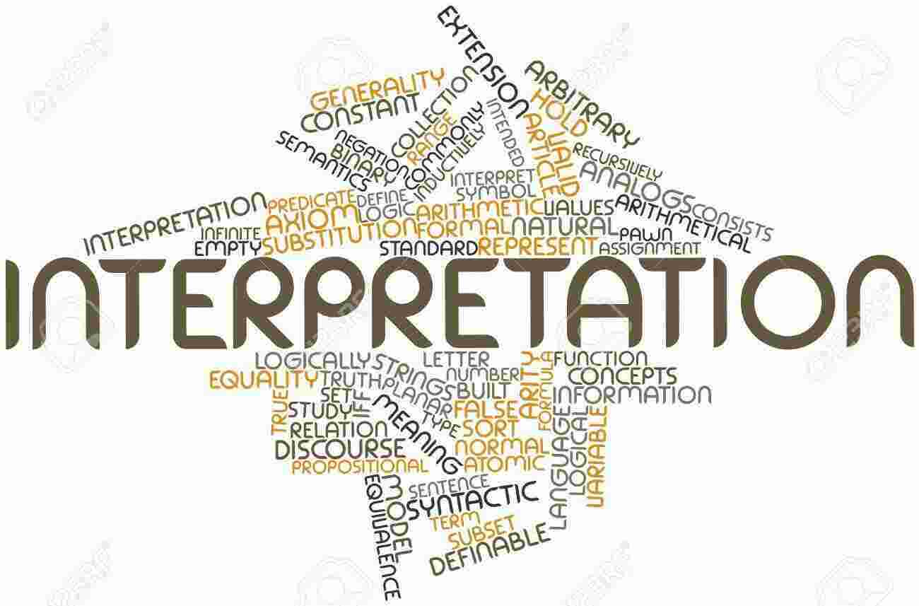 Interpretation Meaning and Definition