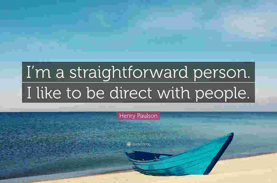 Straightforward Meaning and Definition