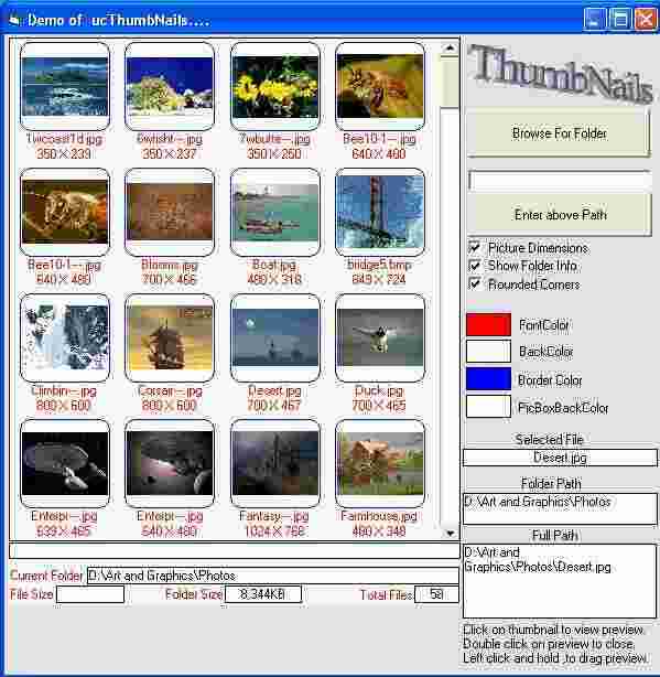 Thumbnails Meaning and Definition