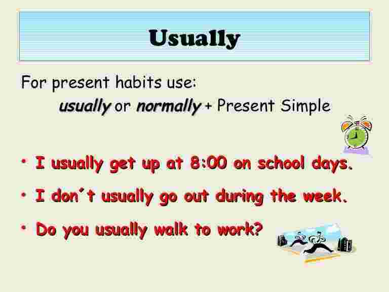 Usually Meaning and Definition