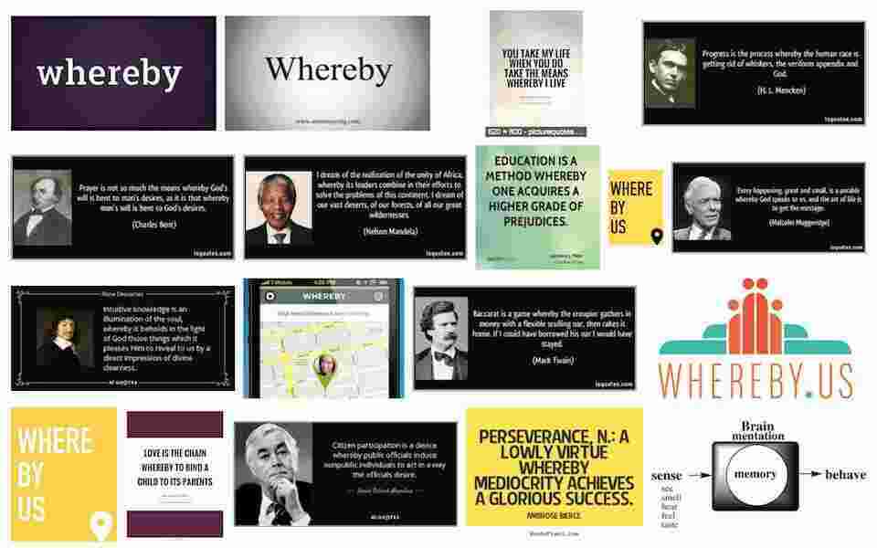 Whereby Meaning and Definition