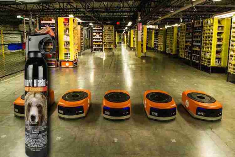 Amazon's artificial intelligence robot broke the bear repellent spray 24 people were hospitalized