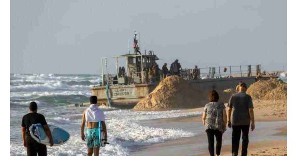 US military Gaza pier knocked out of action by heavy seas 