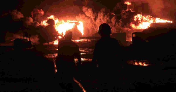 Yemen's Houthi-held port of Hodeida still ablaze 2 days after Israeli strike Yemen's Houthi-held port of Hodeida still ablaze 2 days after Israeli strike
