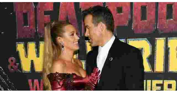 Ryan Reynolds' Jaw Literally Dropped Seeing Blake Lively's Red Catsuit Last Night 