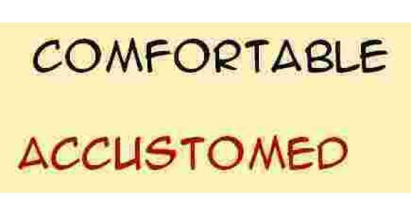 Accustomed Meaning and Definition