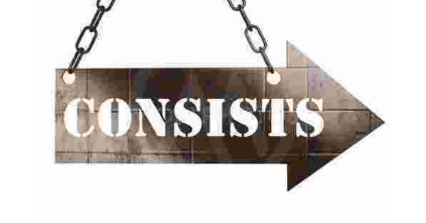 Consists Meaning and Definition