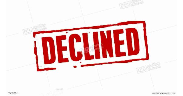 Declined Meaning and Definition
