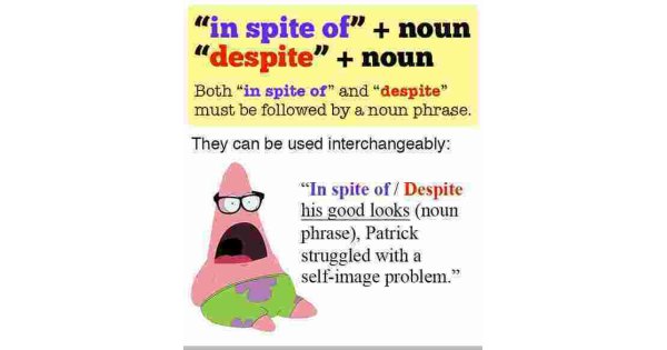 Despite Meaning and Definition