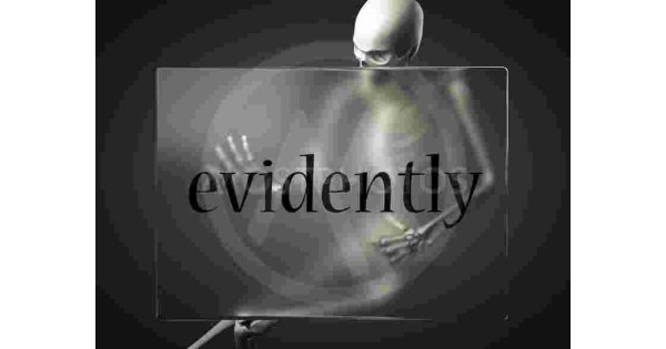 Evidently Meaning and Definition