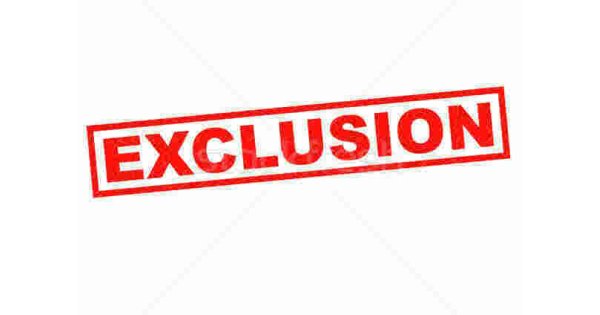 Exclusion Meaning and Definition