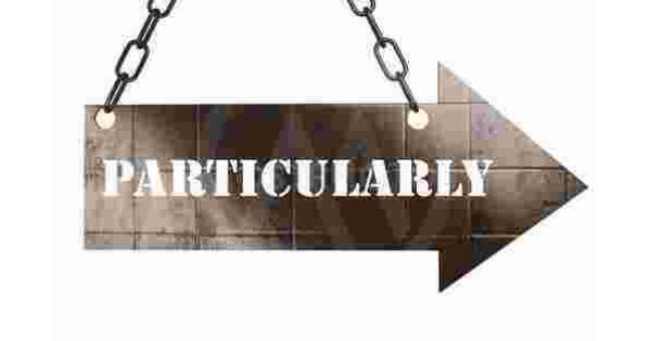 Particularly Meaning and Definition