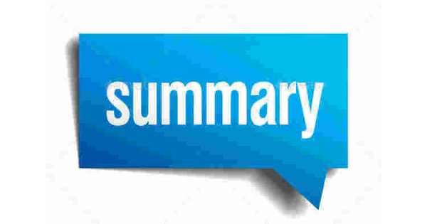Summary Meaning and Definition