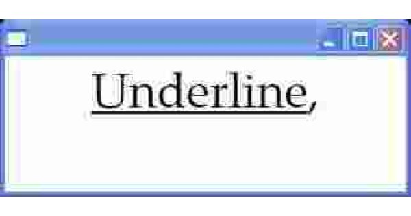Underline Meaning and Definition