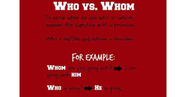 Whom Meaning and Definition