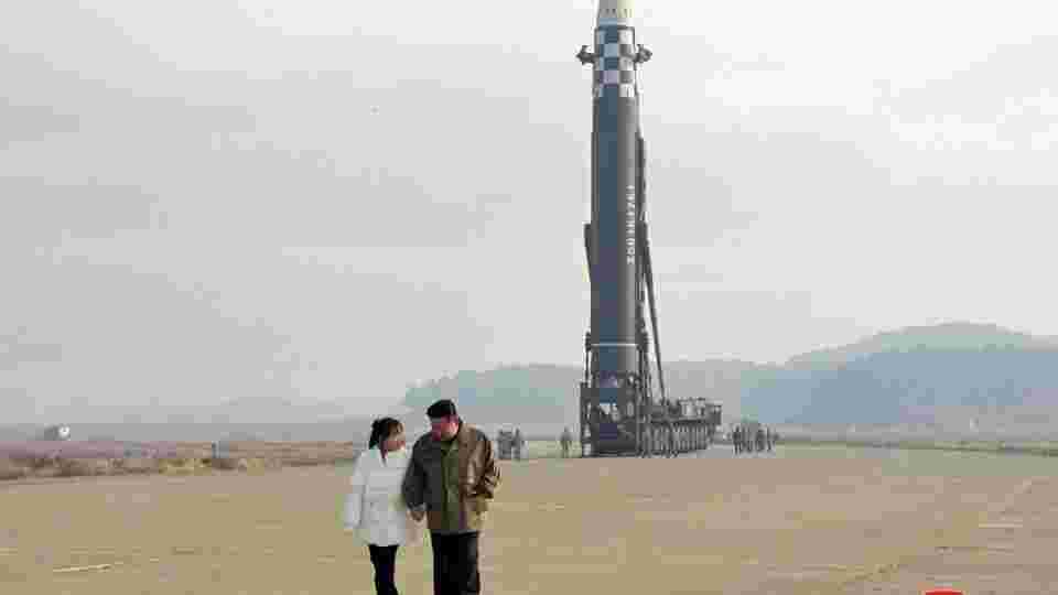 Kim Jong's first image with his daughter was with a ballistic missile!