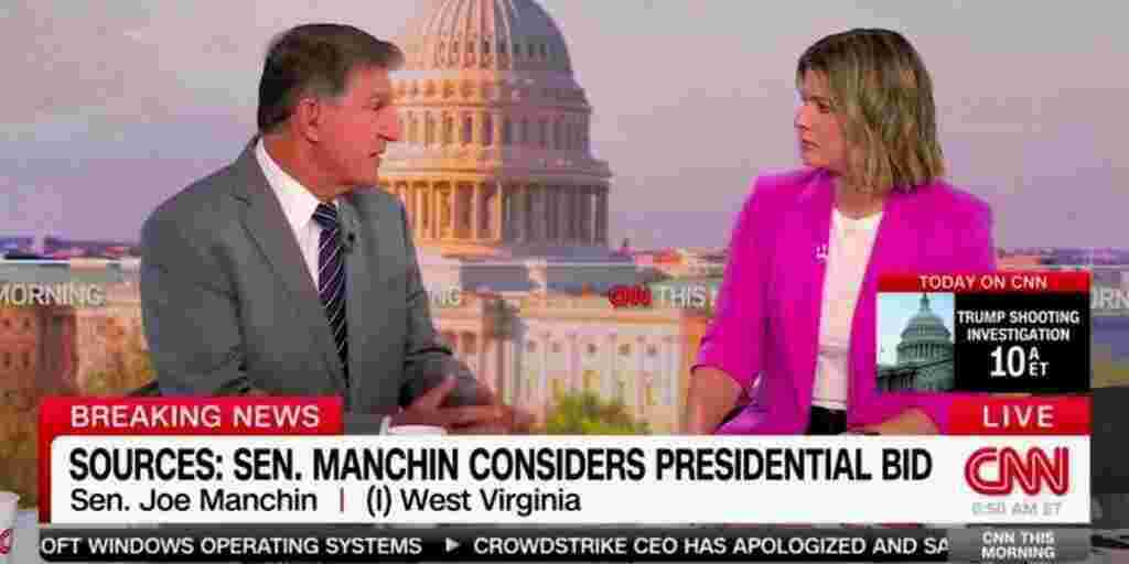 Sen. Manchin calls for competitive Democratic nomination process: 'I want the middle to have a voice'